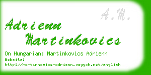 adrienn martinkovics business card